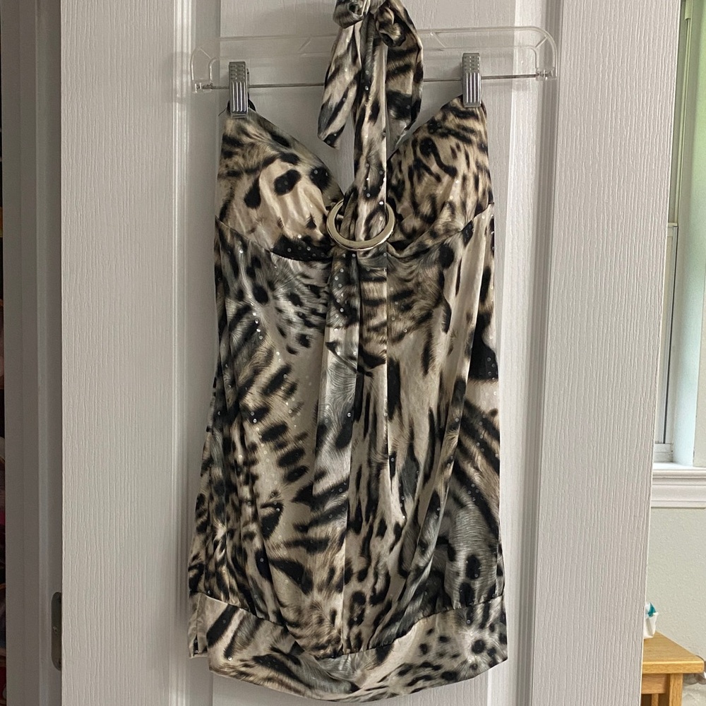 Rue21 Animal Print Halter Top